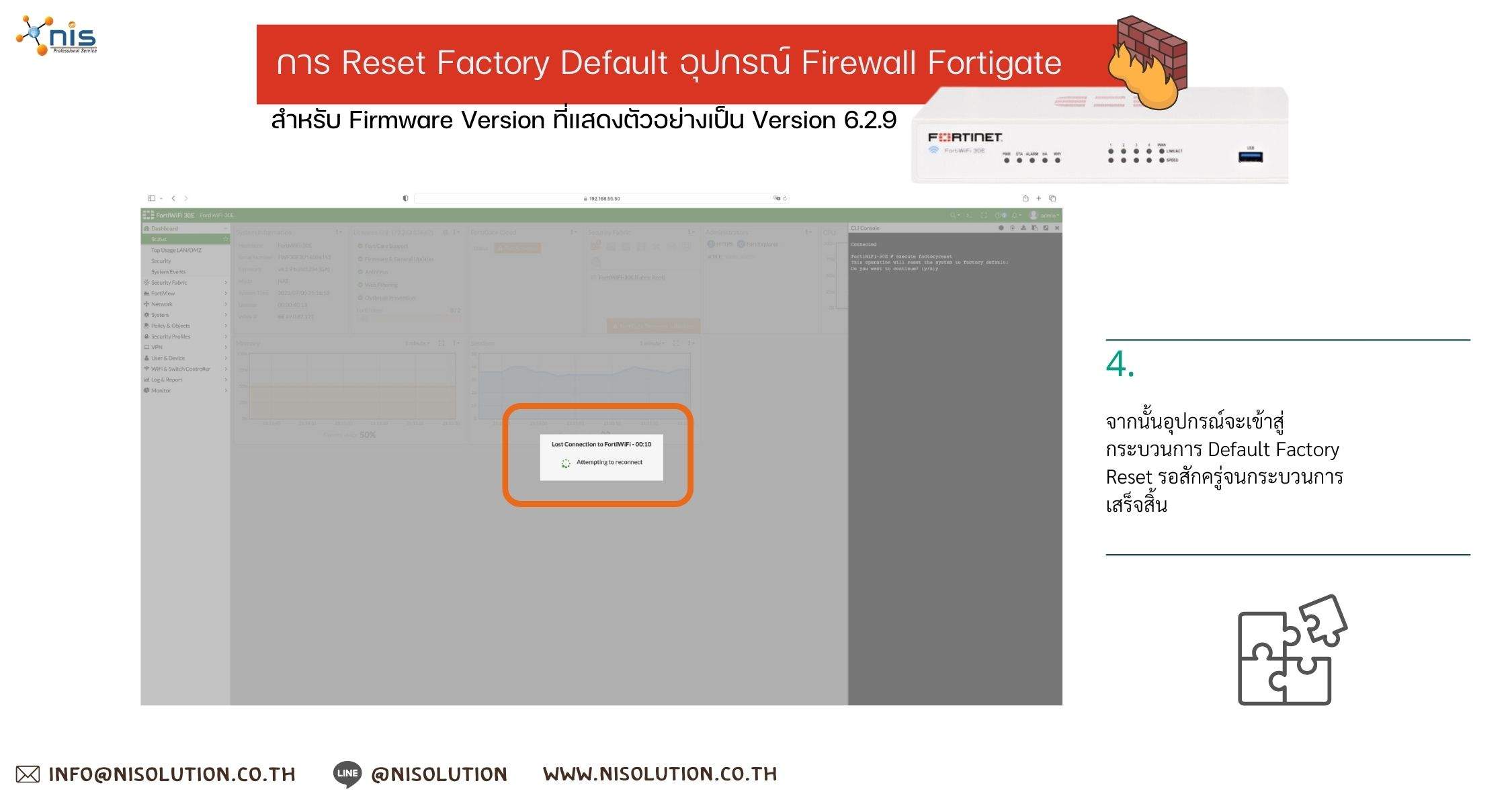 Reset Factory Default Firewall Fortigate